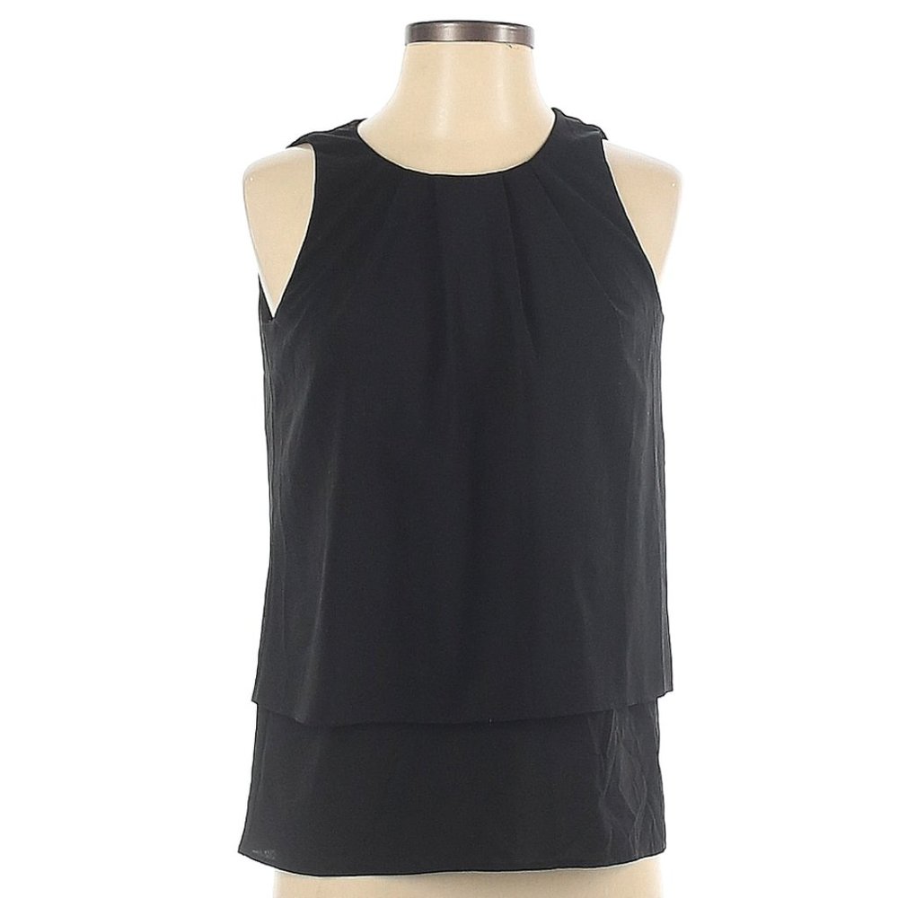 🐦‍⬛J. Crew Factory Black Tiered Sleeveless Top
